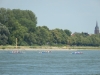 Zu Beginn des Rennens sind die Boote noch auf ähnlicher Höhe.